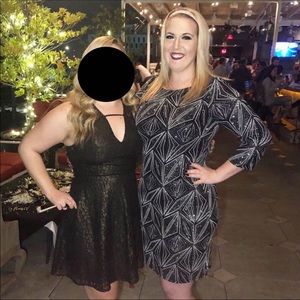 Jessica Howard 3/4 sleeve Special occasion / New Years shift dress GLITTER